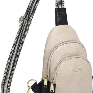Crossbody Sling Bags Fanny Packs Leather Purses Chest Bag for Women